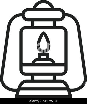 Lantern icon vector image. Suitable for mobile application web application and print media. Stock Vector