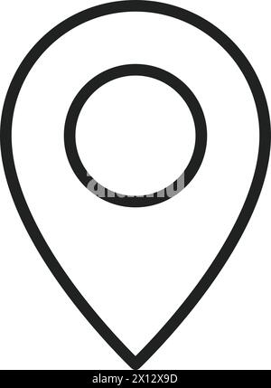 Location icon vector image. Suitable for mobile application web application and print media. Stock Vector
