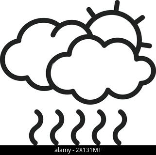 Smog icon vector image. Suitable for mobile application web application and print media. Stock Vector