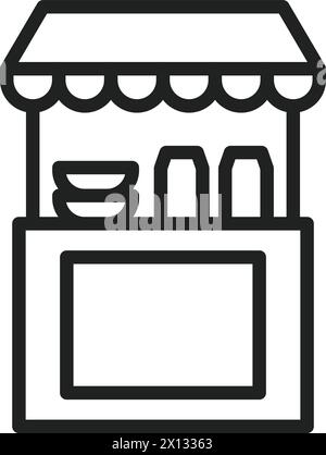 Stall icon vector image. Suitable for mobile application web application and print media. Stock Vector