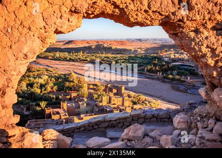 Ait-benhaddou, Morocco. Striking Example Of Clay Architecture And 