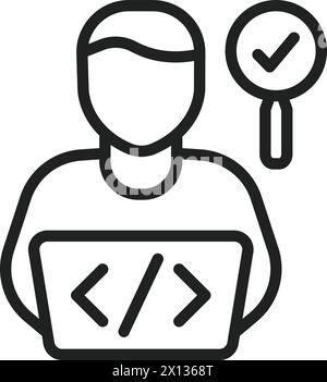 Tester icon vector image. Suitable for mobile application web application and print media. Stock Vector