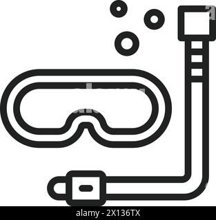 Scuba Diving icon vector image. Suitable for mobile application web application and print media. Stock Vector