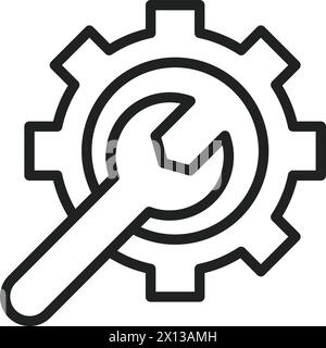 Troubleshooting icon vector image. Suitable for mobile application web application and print media. Stock Vector