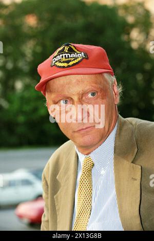 Vienna on July 27th 1995: Luca di Montezemolo (l.), Chief Executive ...