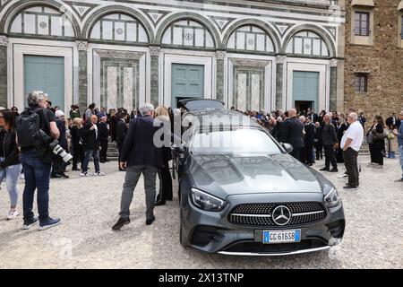 Florence, Italy. 15th Apr, 2024. FLORENCE - Florence, Basilica of San Miniato al Monte. Funeral of the fashion designer Roberto Cavalli. In the photo © Pietro Masini Editorial Usage Only Credit: Independent Photo Agency/Alamy Live News Stock Photo