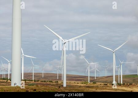 Crystal Rig Wind Farm is an onshore wind farm located on the Lammermuir Hills in the Scottish Borders region of Scotland Stock Photo