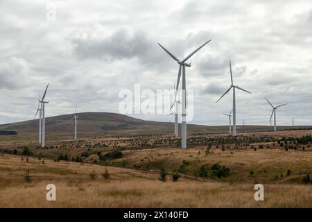 Crystal Rig Wind Farm is an onshore wind farm located on the Lammermuir Hills in the Scottish Borders region of Scotland Stock Photo