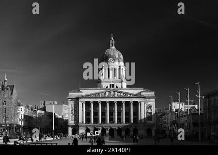 The Council House building, Old Market Square, Nottingham city centre, Nottinghamshire, England. Stock Photo