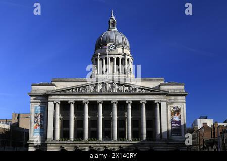 The Council House building, Old Market Square, Nottingham city centre, Nottinghamshire, England. Stock Photo