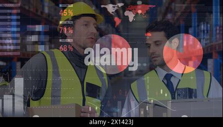 Image of statistics and financial data statistics financial data statistics financial and financial Stock Photo