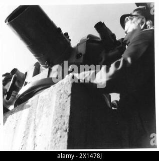 ATS operators at work on a telephone switchboard during an exhibition ...