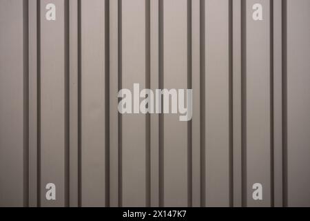 Exterior cladding of a hall. Material is metal. Stock Photo