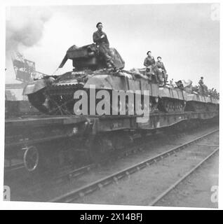 Movement Control - Some Of The Tanks Which Have Arrived By Rail For 