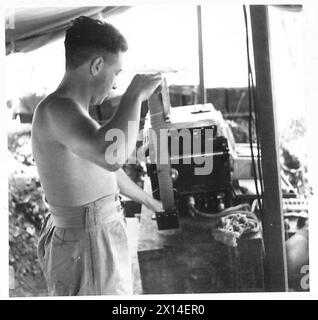 British Army sound ranging equipment including modifications to the ...