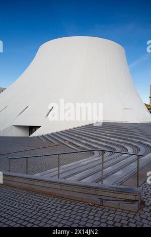Le Havre, France - October 13, 2021: Oscar Neimeyer in the centre of Le Havre is dominated by the white Le volcan building designed by architect Oscar Stock Photo