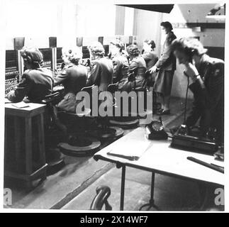 ATS personnel operate the switchboard at the Royal Corps of Signals ...