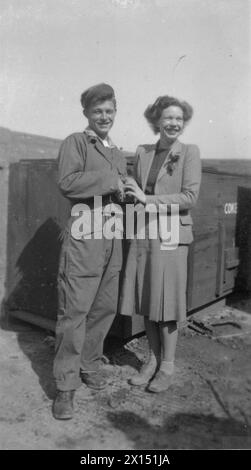 Helen Ormiston and Jock Hazell at North Witham in September 1944 during ...