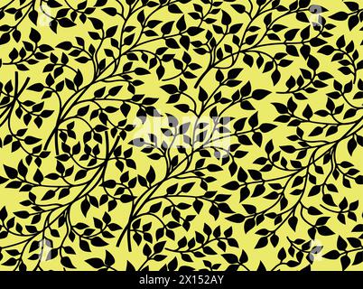 seamless pattern with leaves. Stock Vector