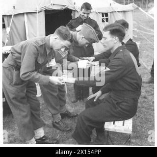 Italian prisoners of war undergo daily medical examinations conducted ...
