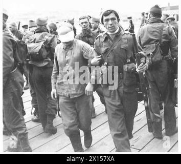 German prisoners captured during the Dieppe raid are landed at Newhaven ...