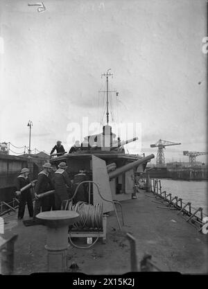 ON BOARD HNMS SLEIPNER, A NORWEGIAN DESTROYER WORKING WITH THE BRITISH ...