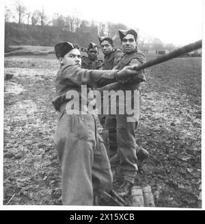 Sapper Charge Rope COLONIAL TROOPS IN THIS COUNTRY - Hauling ropes to pull girder section ...