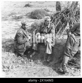 Prisoners are held by the British Army while awaiting interrogation ...
