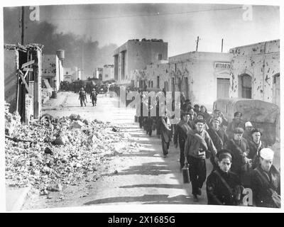 Fall of Tobruk. Italian Naval prisoners leaving Tobruk after British ...