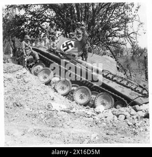 ADVANCE OF THE FRENCH FORCES ON S. GIOVANNI - A German Mk. VI Tiger ...