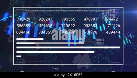 Image of statistics and data processing Stock Photo