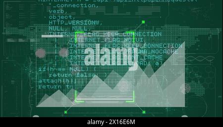 Image of statistics and data processing Stock Photo