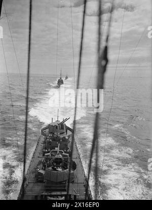 DESTROYER FLOTILLA AT SEA. SEPTEMBER 1940, ON BOARD THE DESTROYER HMS ...