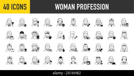 avatar, man, diversity, uniform, group, handyman, user, face, manager, human, nurse, woman, lady, team, staff, concept, sign, career, police. Stock Vector
