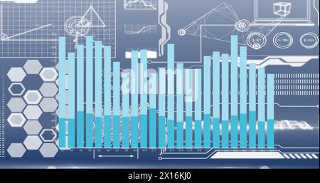Image of financial data processing and statistics Stock Photo