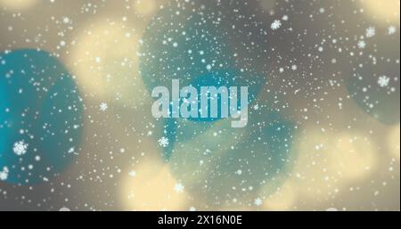 Image of globe and spots over spots of lights Stock Photo