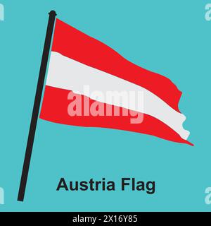 Austrian country flag vector illustration design Stock Vector
