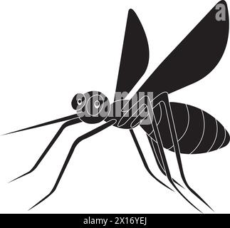 Isolated and silhouette mosquito design Stock Vector Image & Art - Alamy