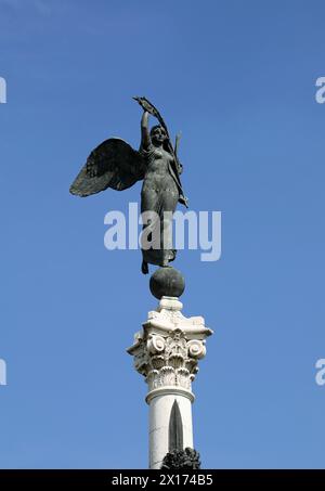 1930s Statue of Victory on the war monument in Parma Stock Photo