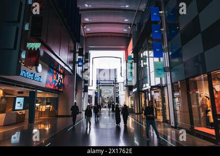 inside The Avenues, the largest shopping mall in Kuwait Stock Photo