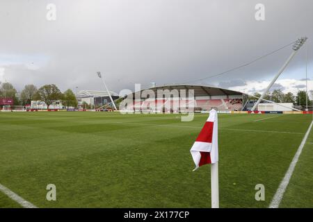 Amsterdam, Netherlands. 15th Apr, 2024. AMSTERDAM, 15-04-2024, Sportpark de Toekomst, Dutch Keuken Kampioen Divisie football, season 2023/2024, match between Jong Ajax and Cambuur. Stadium overview Credit: Pro Shots/Alamy Live News Stock Photo