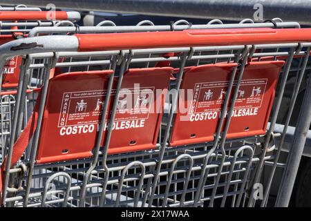 Indianapolis - April 13, 2024: Costco Wholesale Location. Costco Wholesale is a multi-billion dollar membership retailer. Stock Photo