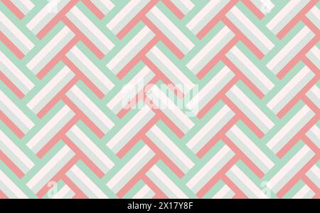 This chevron seamless vector blends pastels perfectly for textiles Stock Vector