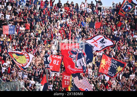 Florence, Italia. 15th Apr, 2024. Supporter of Genoa during the Serie a Tim match between Fiorentina and Genoa - Serie A TIM at Artemio Franchi Stadium - Sport, Soccer - Florence, Italy - Monday April 15, 2024 (Photo by Massimo Paolone/LaPresse) Credit: LaPresse/Alamy Live News Stock Photo