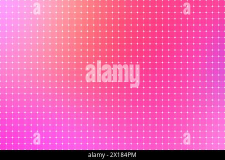 Abstract grid background of rounded vibrant and bright pink and purple squares with color gradient. Abstract background for poster, banner, website... Stock Photo