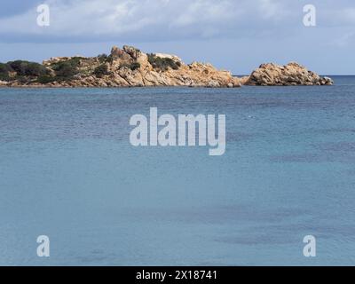 Granite rocks in the sea, island of La Maddalena, near Maddalena, Parco Nazionale dell'Arcipelago di la Maddalena, Gallura, Sardinia, Italy Stock Photo