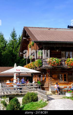 Denkalm, near Lenggries, Isarwinkel, Toelzer Land, Upper Bavaria, Bavaria, Germany Stock Photo