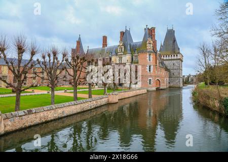 Chateau de Maintenon on the Eure river, Eure-et-Loir department, Centre-Val de Loire region, France Stock Photo