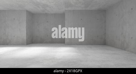 Abstract empty white interior with niche shelf, minimal architectural ...