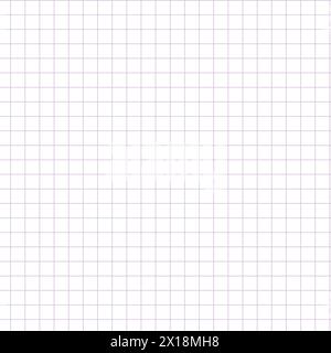 Checkered school sheet seamless pattern. Handmade, not AI Vector illustration Stock Vector